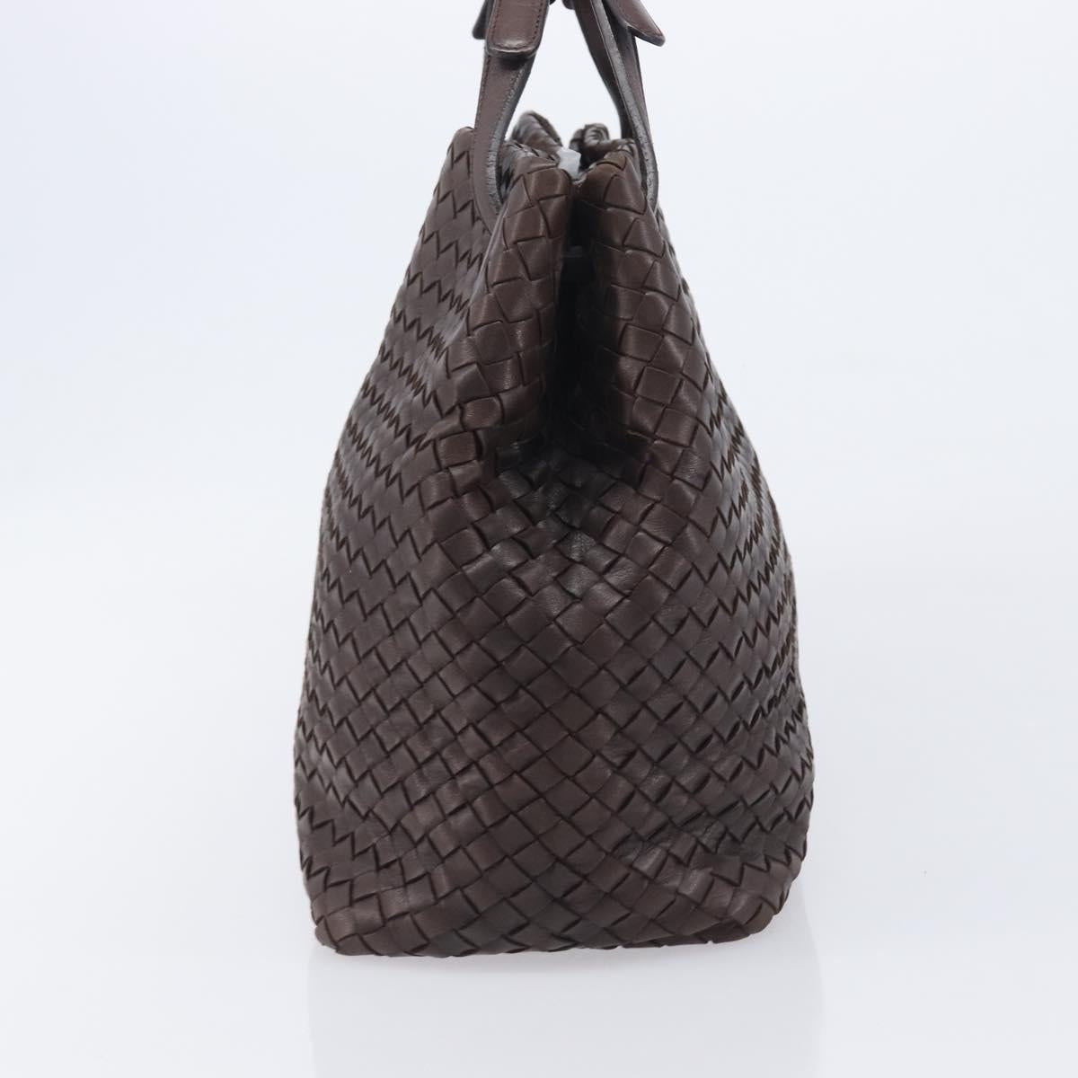 Bottega Veneta INTRECCIATO Tote Bag Leather Brown 179320 Auth 211693V
