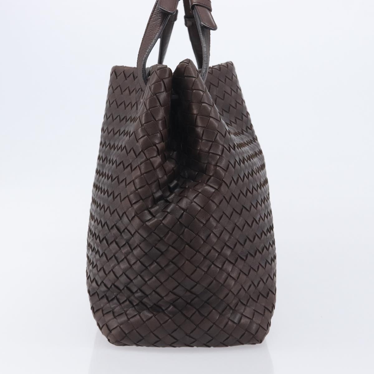 Bottega Veneta INTRECCIATO Tote Bag Leather Brown 179320 Auth 211693V