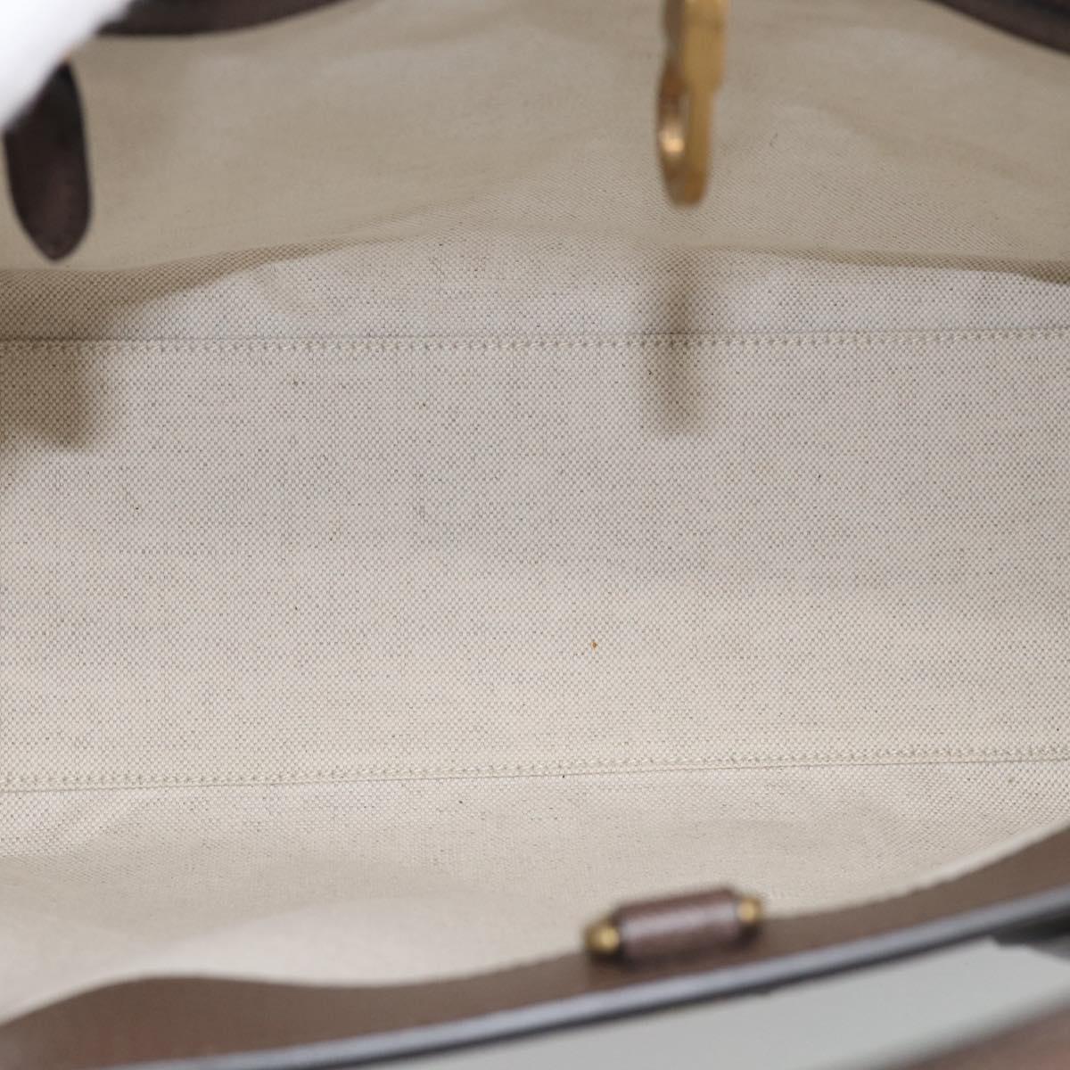 GUCCI GG Supreme Tote Bag PVC 2way Beige Gold 659983 Auth 211718SAM