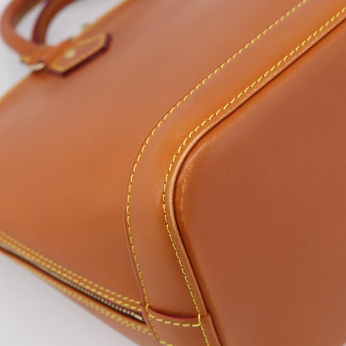 LOUIS VUITTON Nomad leather Alma Hand Bag Beige M85000 LV Auth 211758V