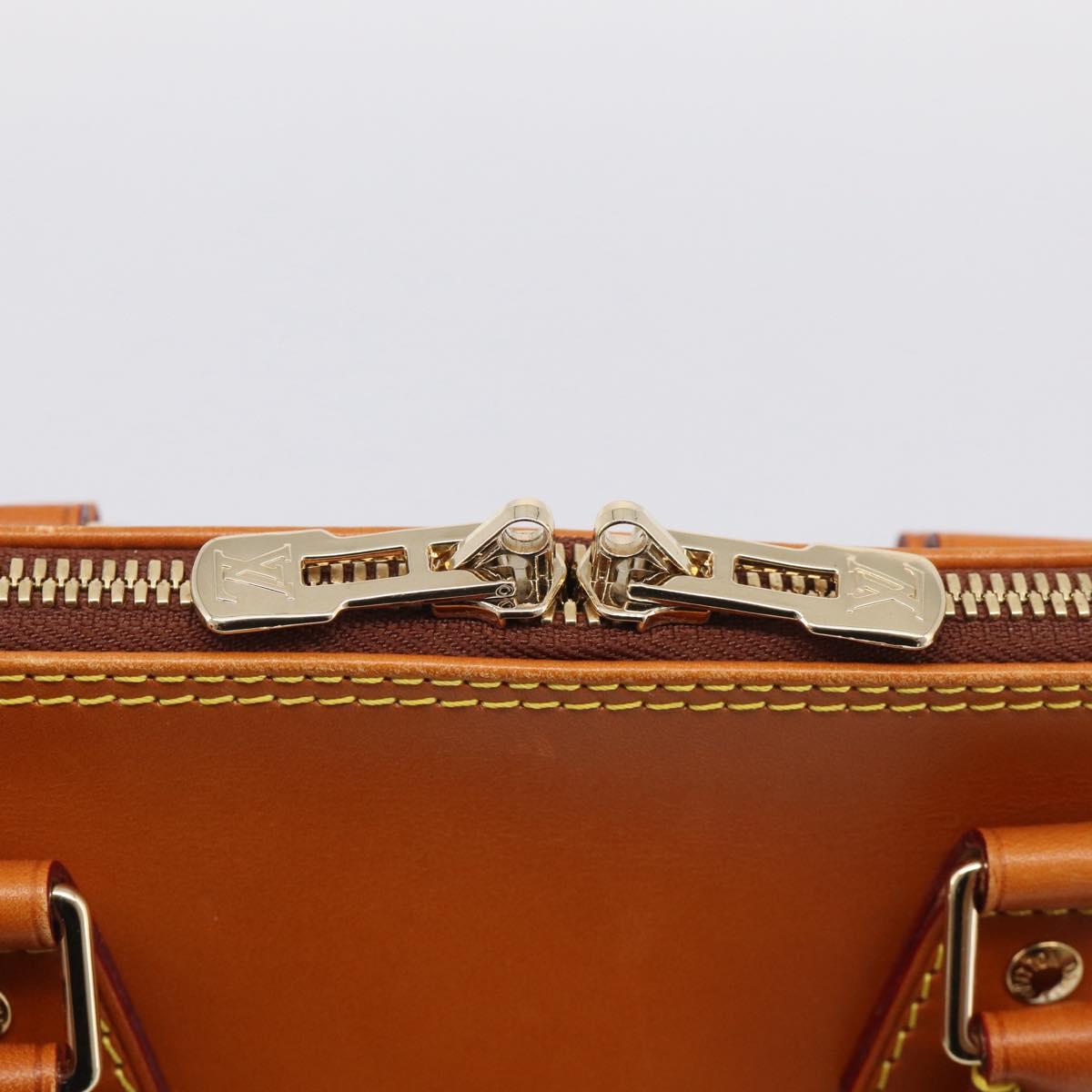 LOUIS VUITTON Nomad leather Alma Hand Bag Beige M85000 LV Auth 211758V