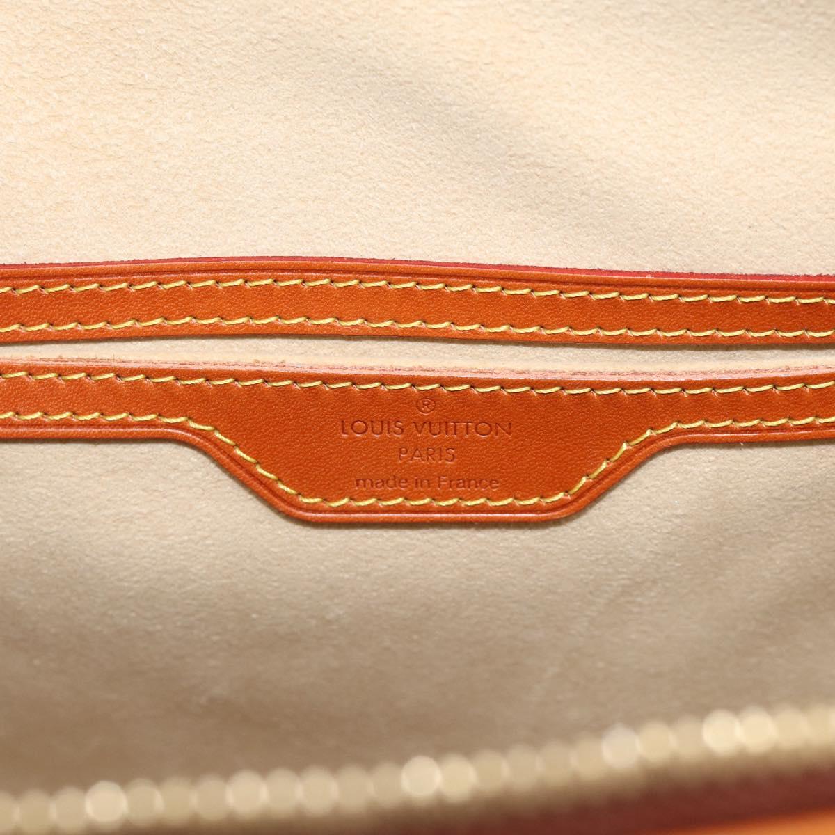 LOUIS VUITTON Nomad leather Alma Hand Bag Beige M85000 LV Auth 211758V