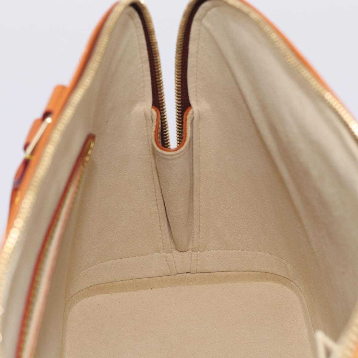 LOUIS VUITTON Nomad leather Alma Hand Bag Beige M85000 LV Auth 211758V