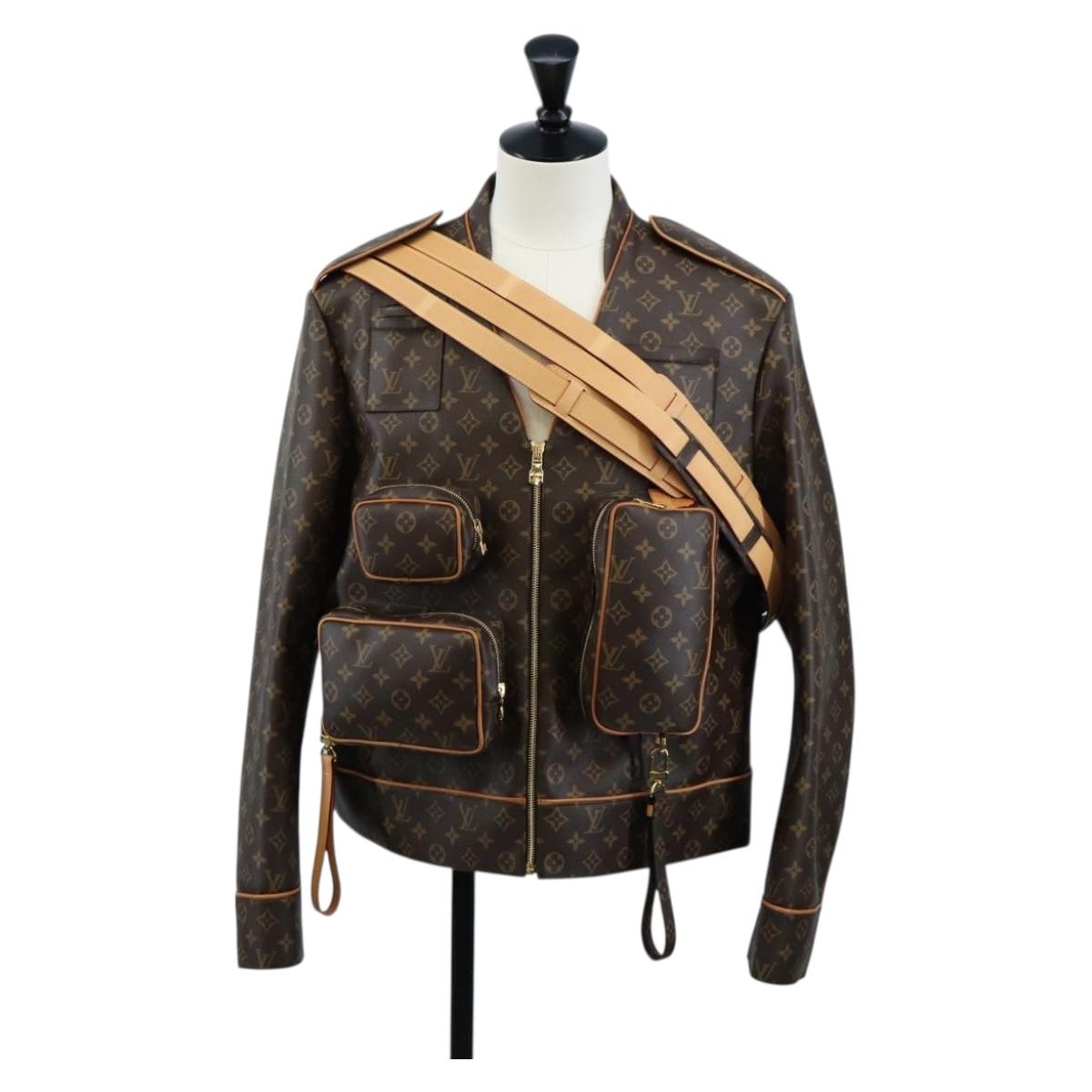 LOUIS VUITTON Monogram Jacket 50/1A5Q6F LV Auth 211780SM