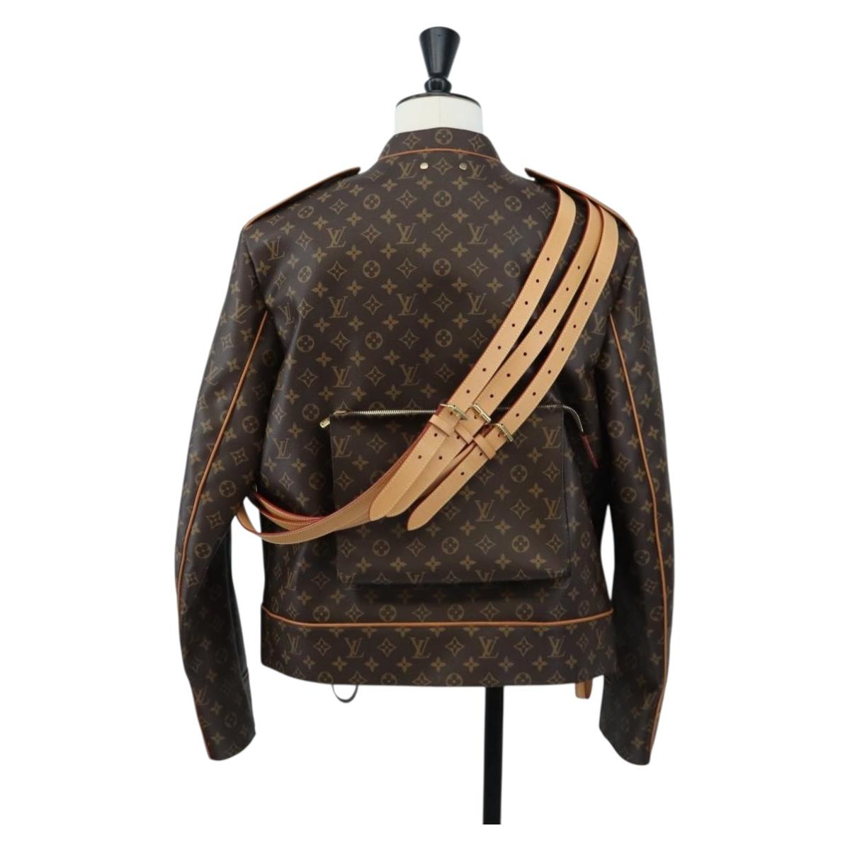 LOUIS VUITTON Monogram Jacket 50/1A5Q6F LV Auth 211780SM