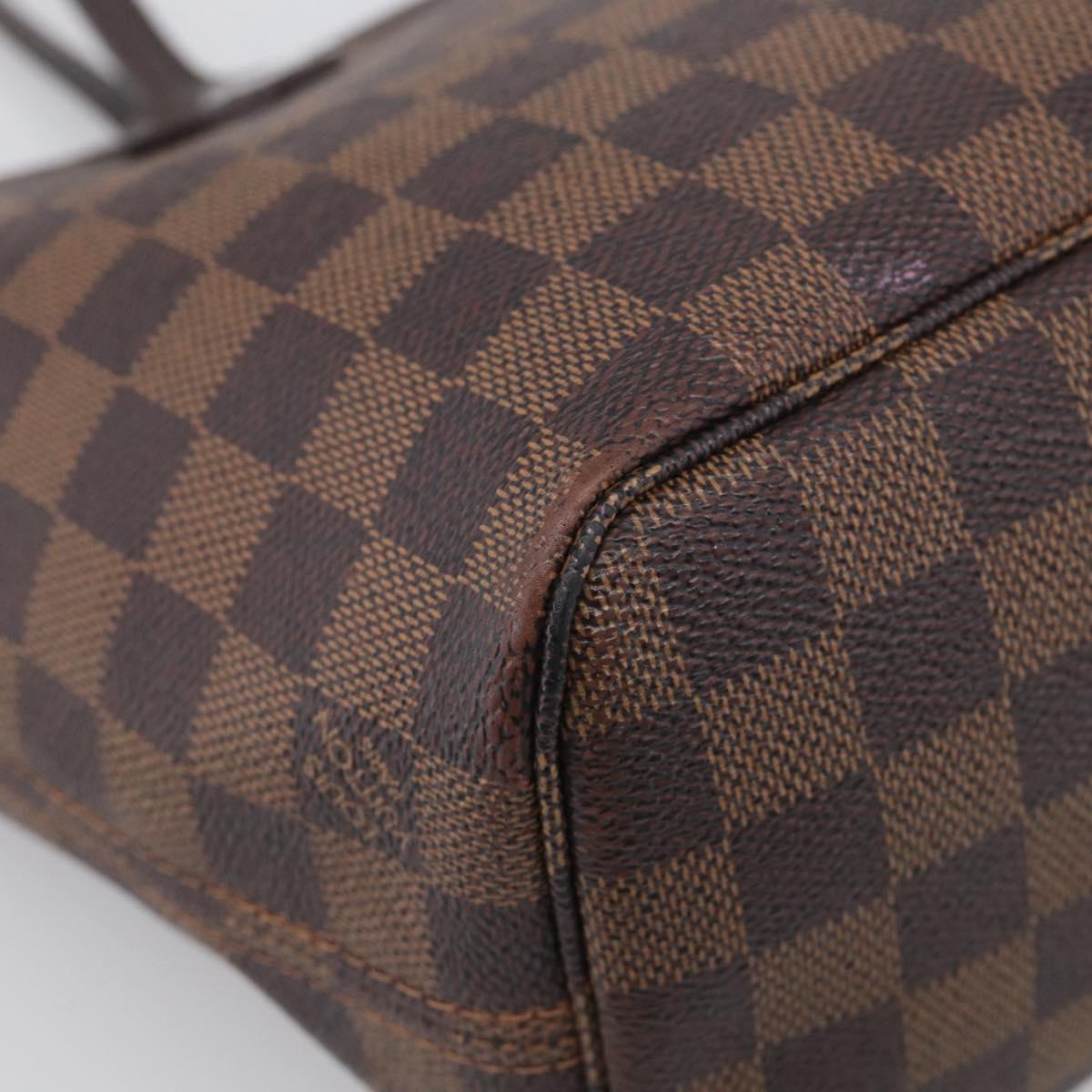 LOUIS VUITTON Damier Ebene Neverfull PM Tote Bag N51109 LV Auth 211804V