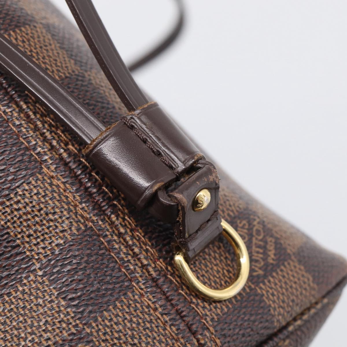 LOUIS VUITTON Damier Ebene Neverfull PM Tote Bag N51109 LV Auth 211804V
