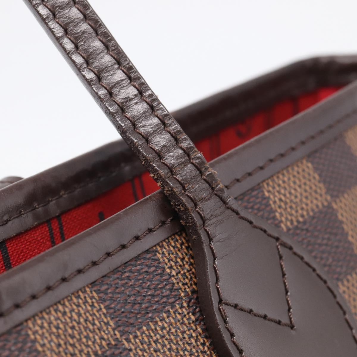 LOUIS VUITTON Damier Ebene Neverfull PM Tote Bag N51109 LV Auth 211804V