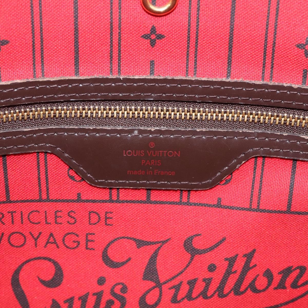 LOUIS VUITTON Damier Ebene Neverfull PM Tote Bag N51109 LV Auth 211804V