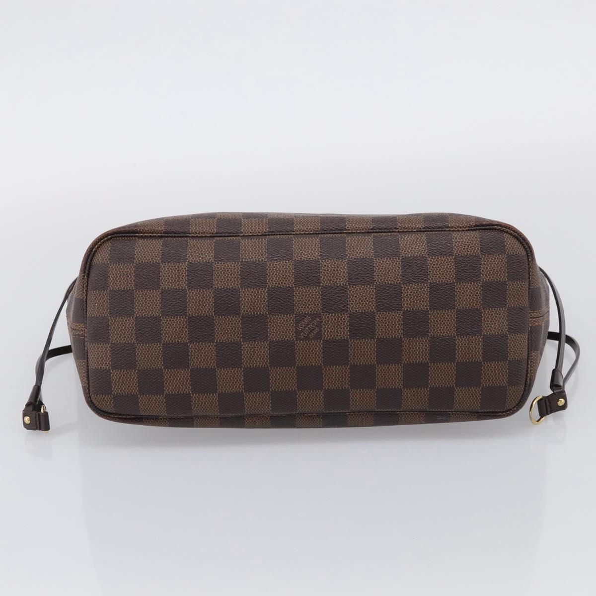 LOUIS VUITTON Damier Ebene Neverfull PM Tote Bag N51109 LV Auth 211804V