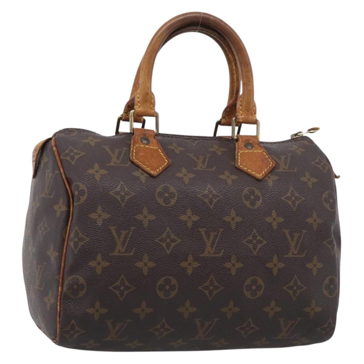LOUIS VUITTON Monogram Speedy 25 Hand Bag M41528 LV Auth 211814