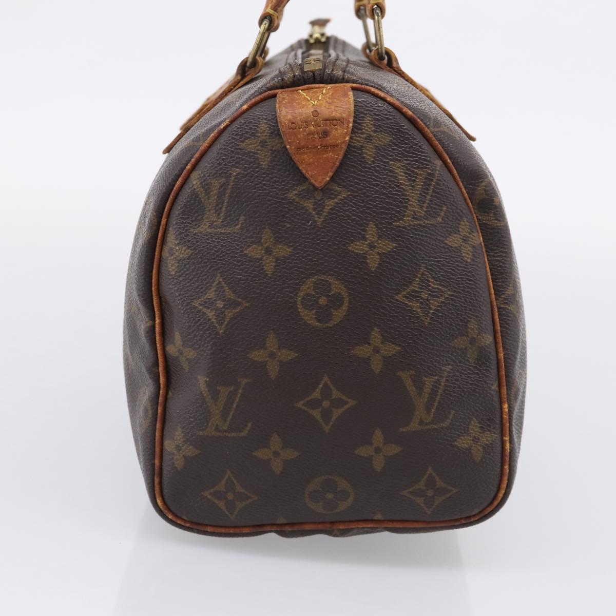 LOUIS VUITTON Monogram Speedy 25 Hand Bag M41528 LV Auth 211814