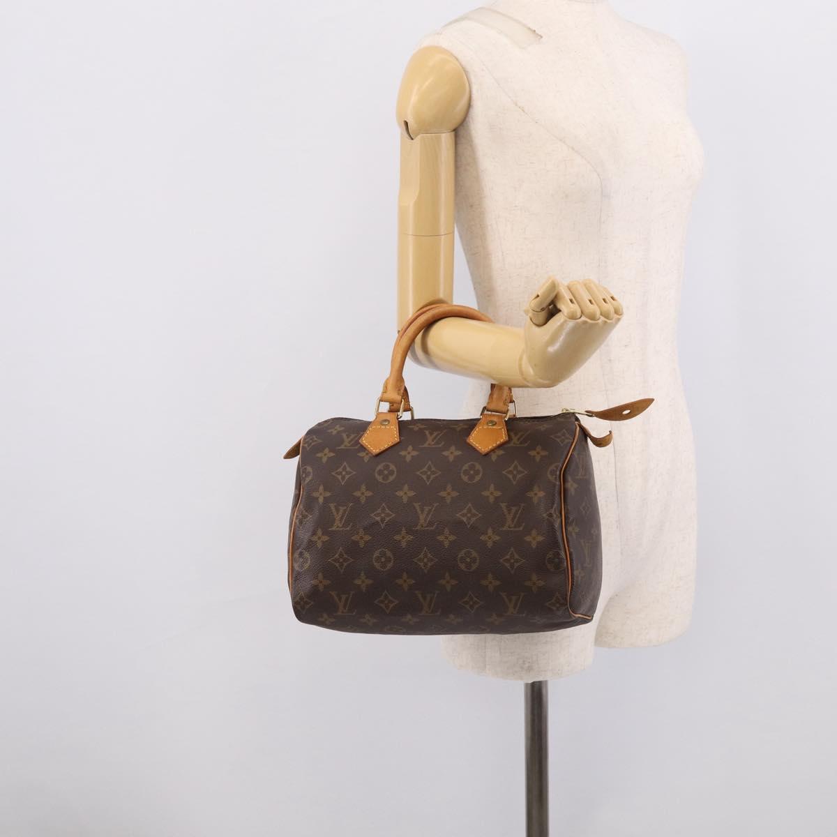 LOUIS VUITTON Monogram Speedy 25 Hand Bag M41528 LV Auth 211816A
