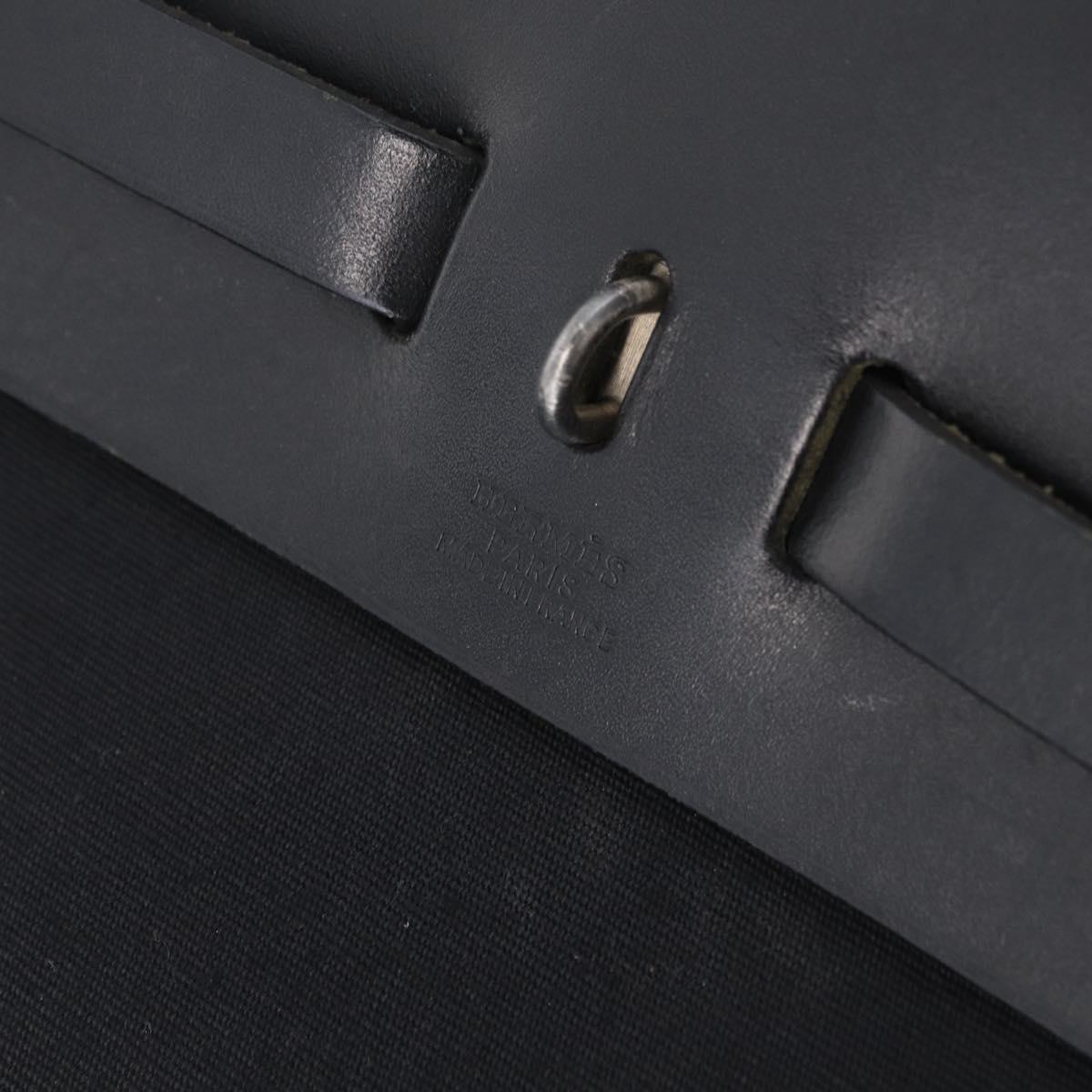 HERMES Herbag Ado PM Backpack Black Auth 211818A