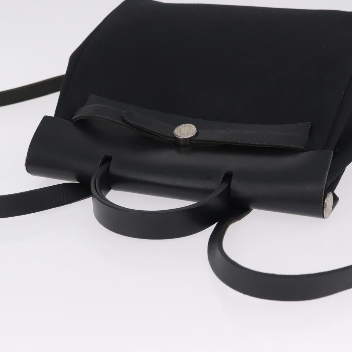 HERMES Herbag Ado PM Backpack Black Auth 211818A