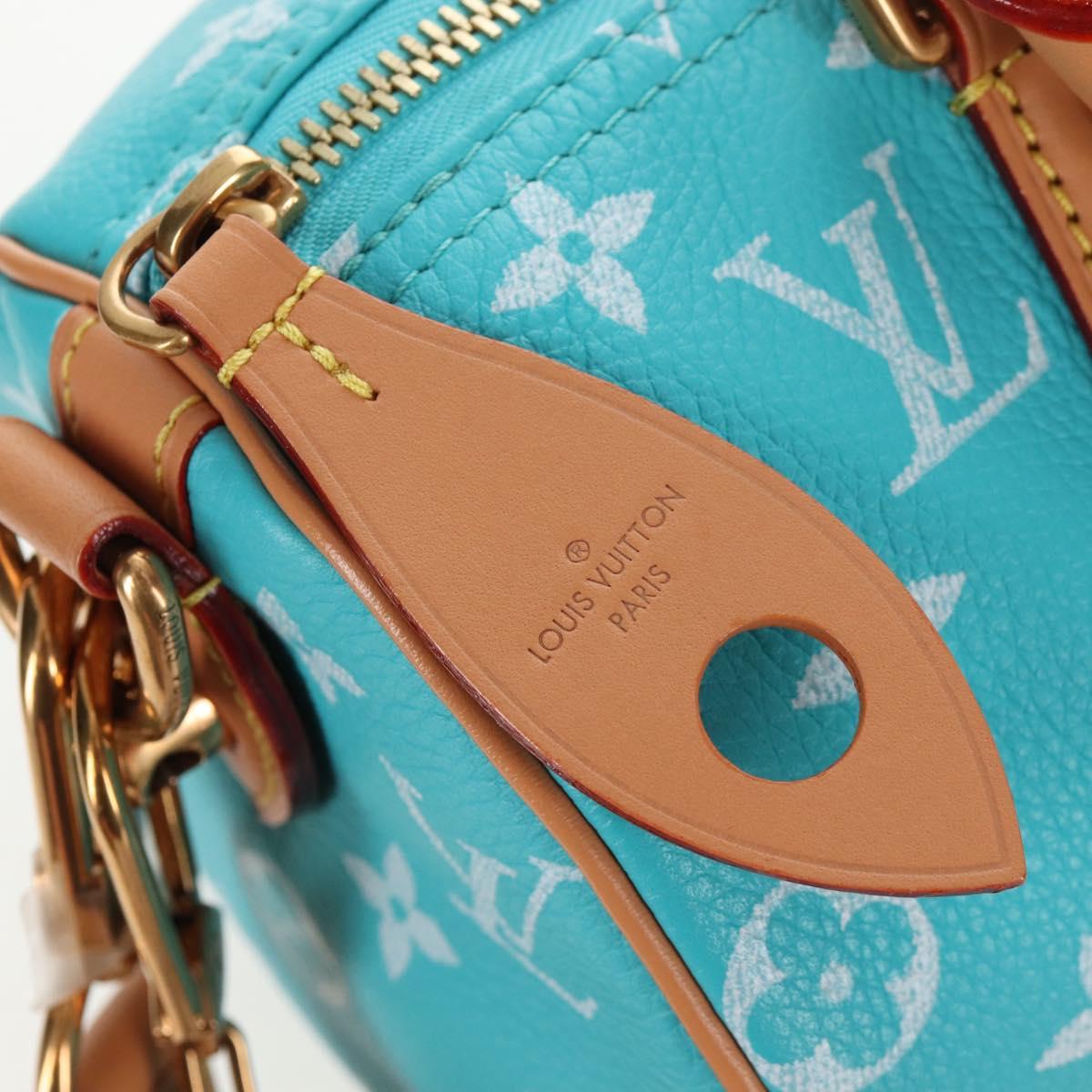 LOUIS VUITTON Speedy P9 Bandouliere 25 Bag Turquoise Blue M11561 Auth 211820SM