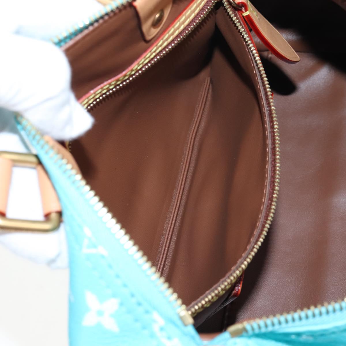 LOUIS VUITTON Speedy P9 Bandouliere 25 Bag Turquoise Blue M11561 Auth 211820SM