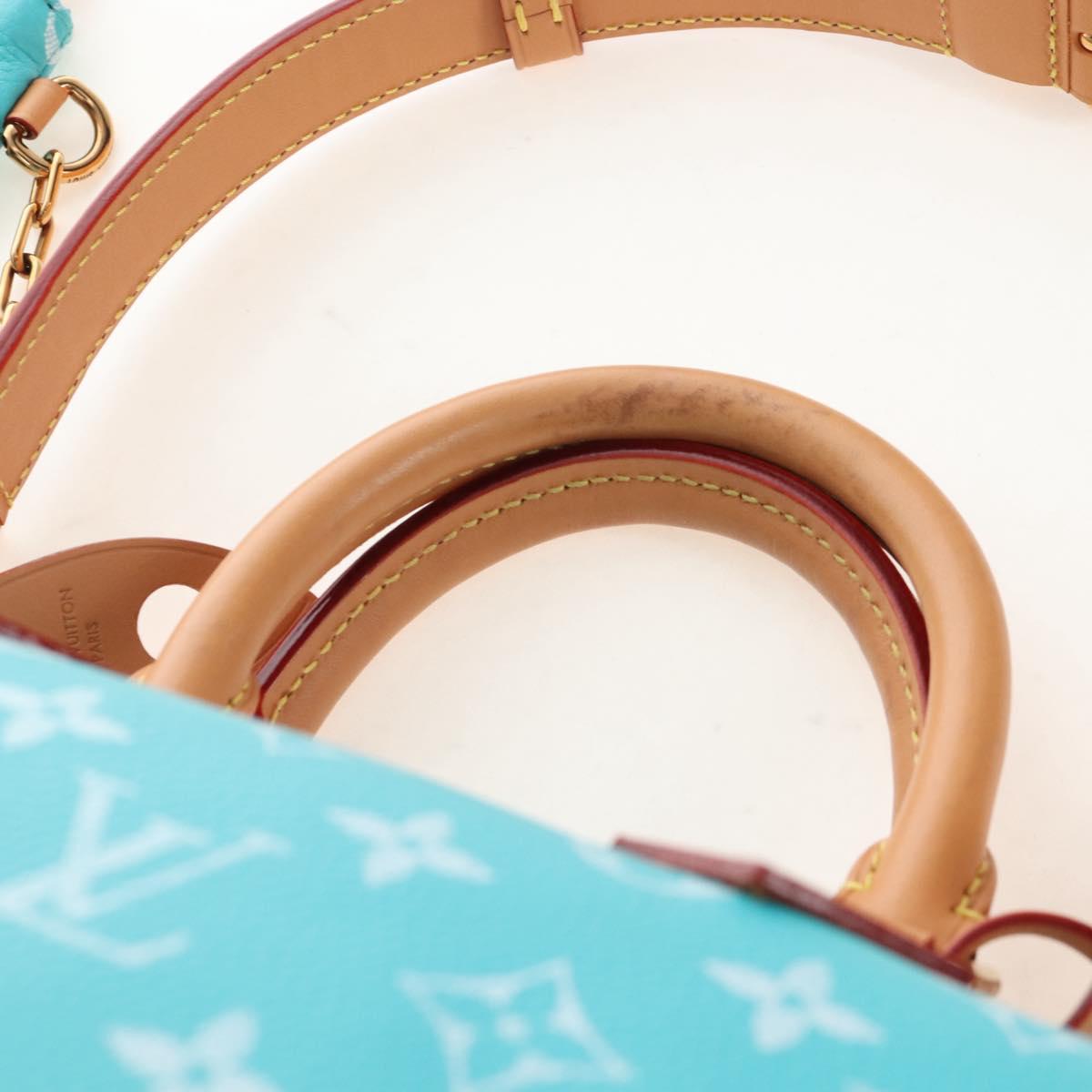 LOUIS VUITTON Speedy P9 Bandouliere 25 Bag Turquoise Blue M11561 Auth 211820SM