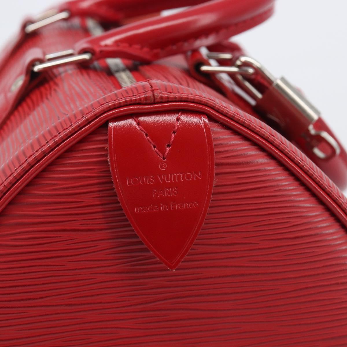 LOUIS VUITTON Epi Speedy 25 Hand Bag Castilian Red M43017 LV Auth 211824V
