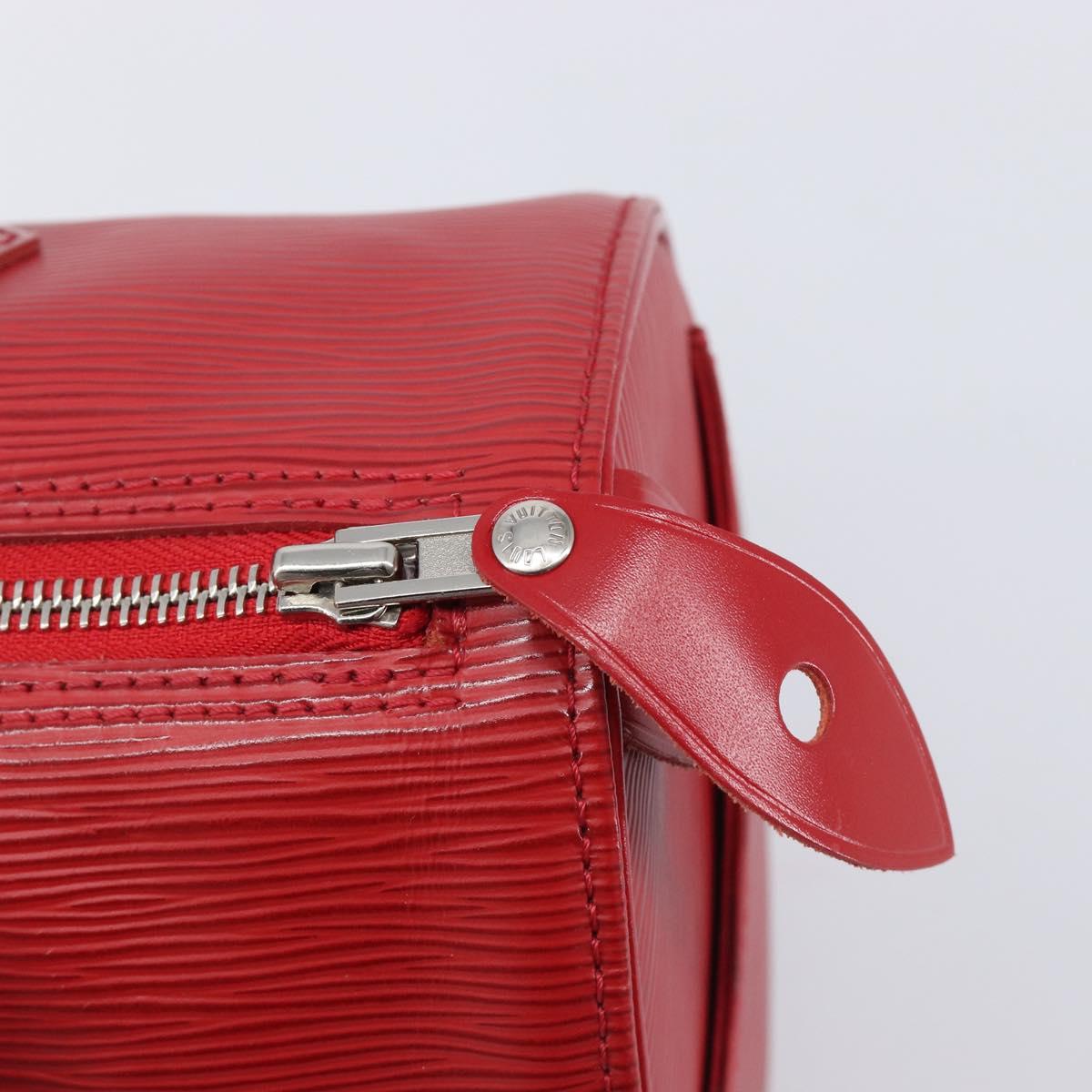 LOUIS VUITTON Epi Speedy 25 Hand Bag Castilian Red M43017 LV Auth 211824V