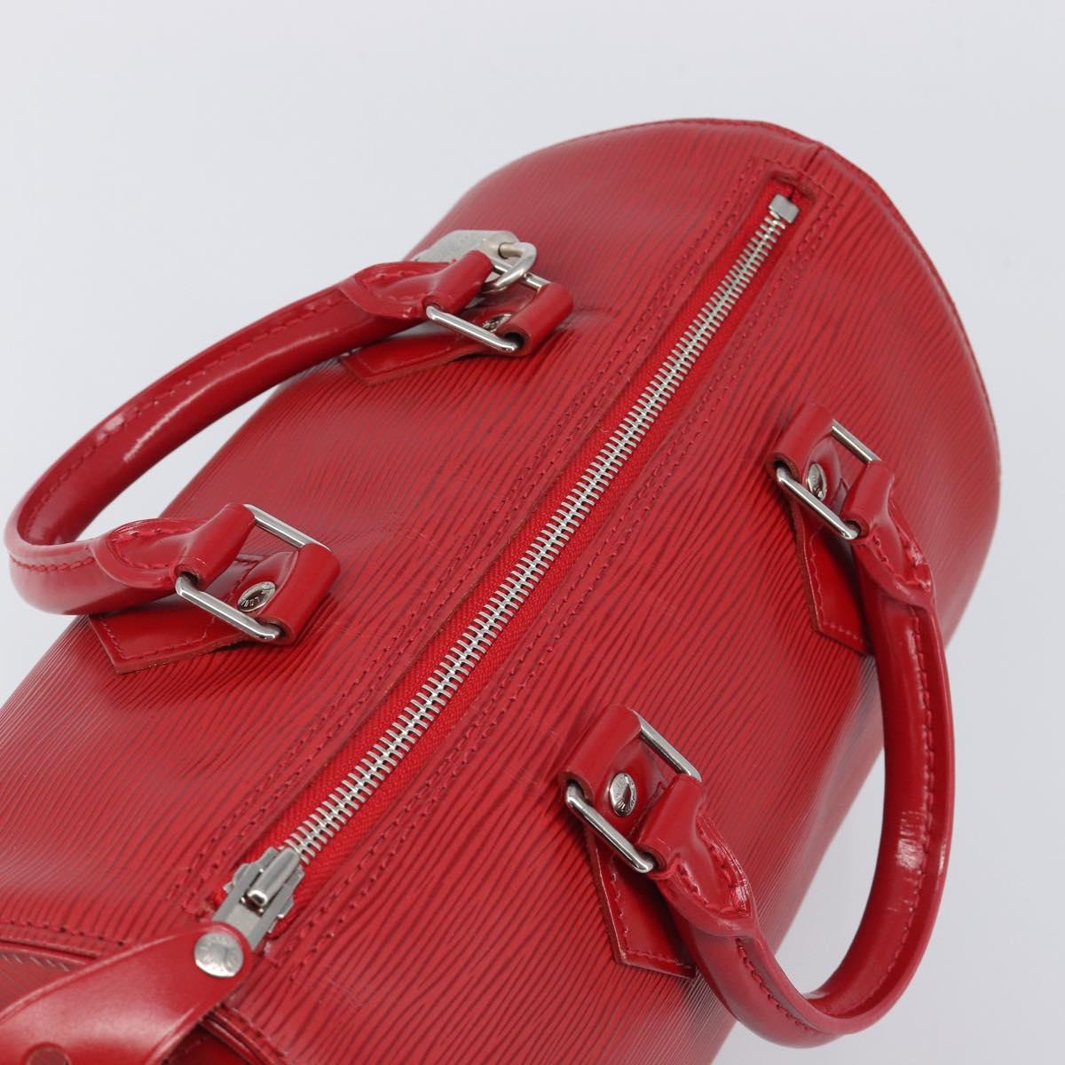 LOUIS VUITTON Epi Speedy 25 Hand Bag Castilian Red M43017 LV Auth 211824V