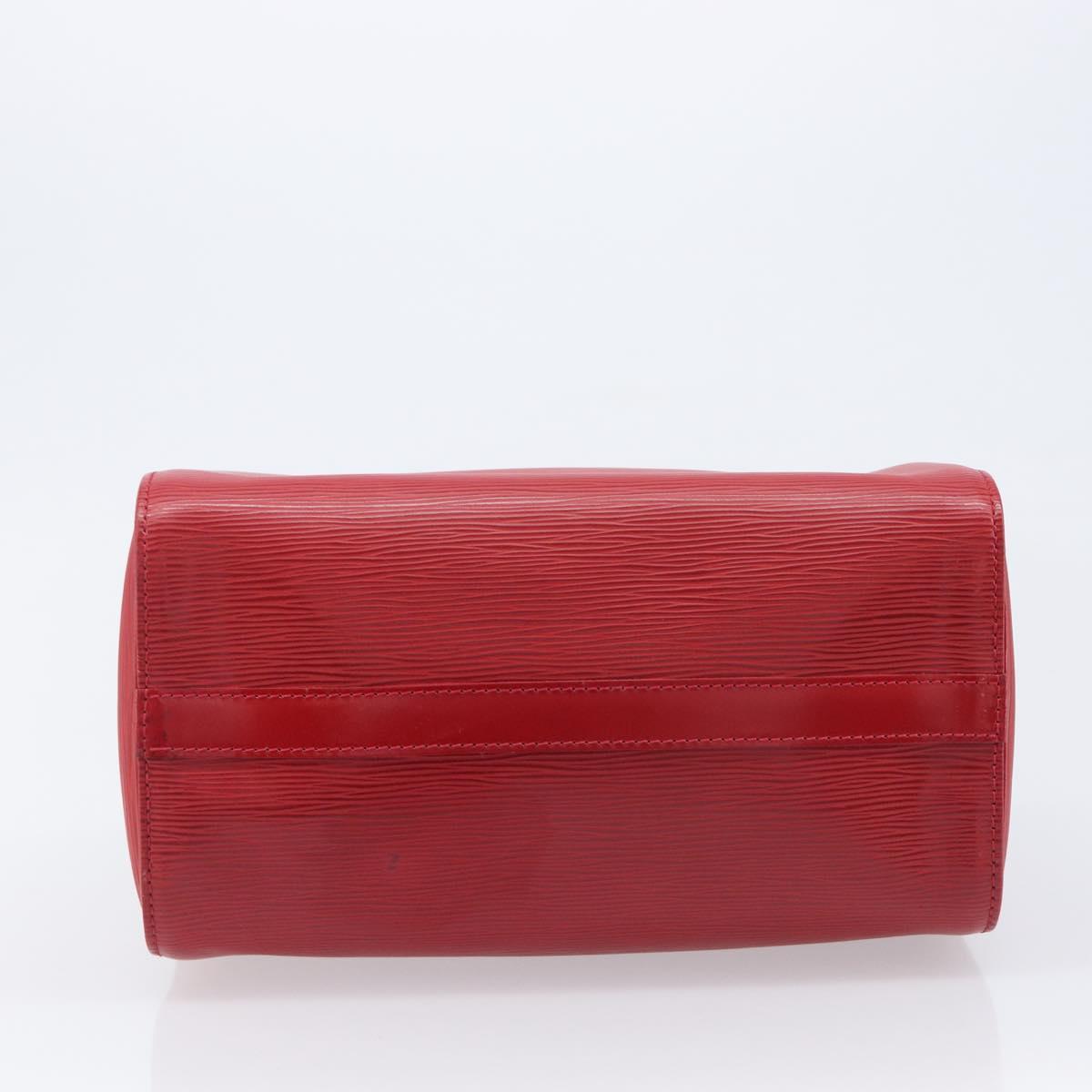 LOUIS VUITTON Epi Speedy 25 Hand Bag Castilian Red M43017 LV Auth 211824V