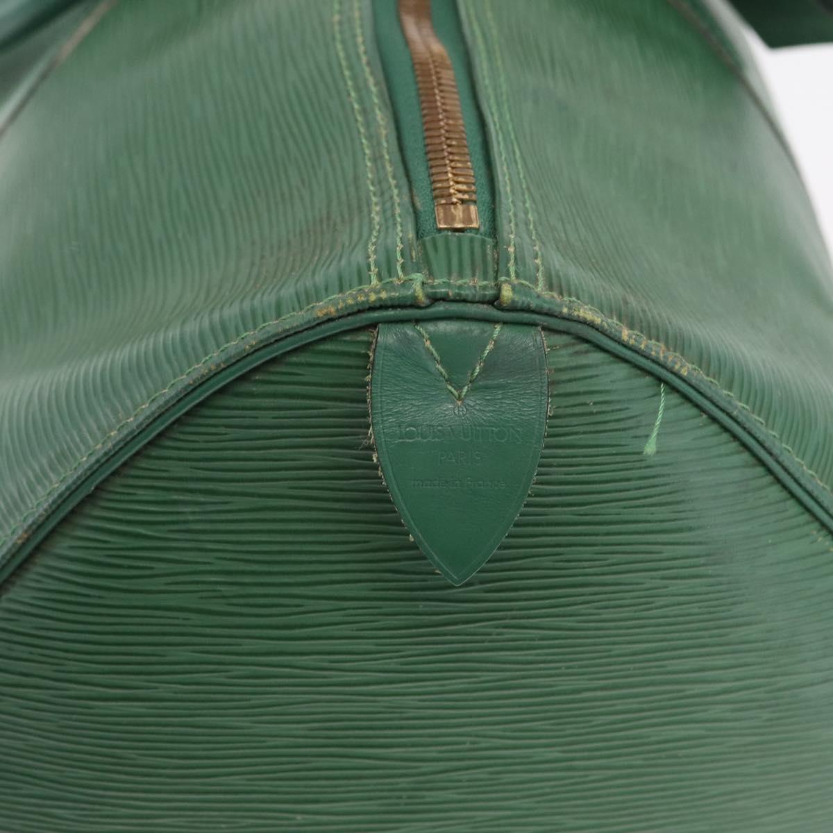 LOUIS VUITTON Epi Keepall 50 Boston Bag Green M42964 LV Auth 211828A
