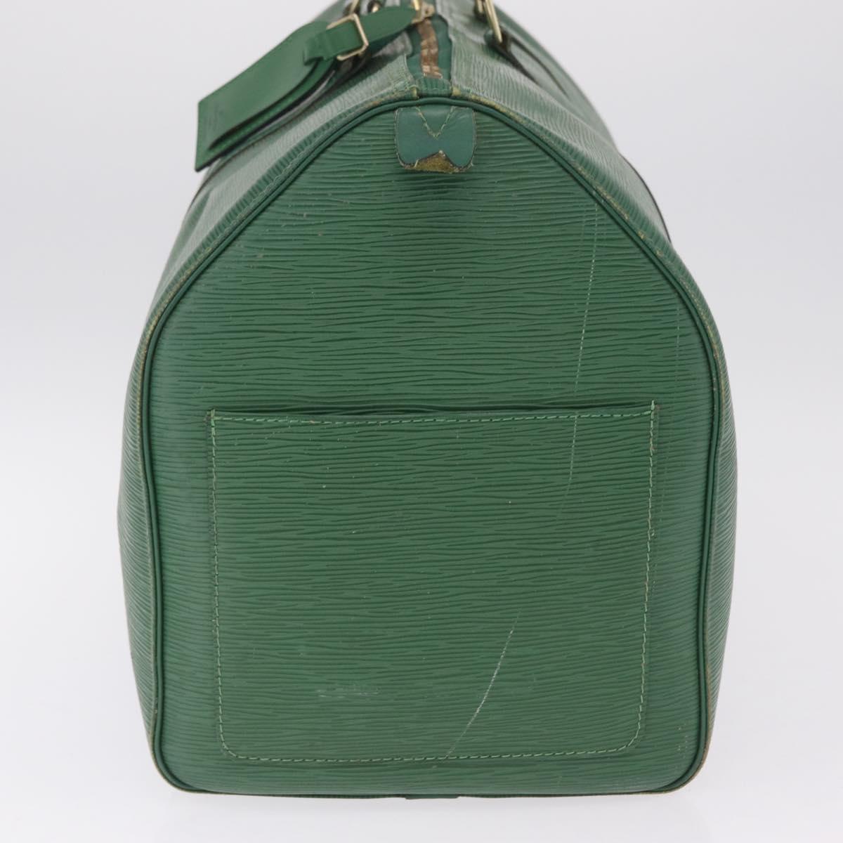 LOUIS VUITTON Epi Keepall 50 Boston Bag Green M42964 LV Auth 211828A