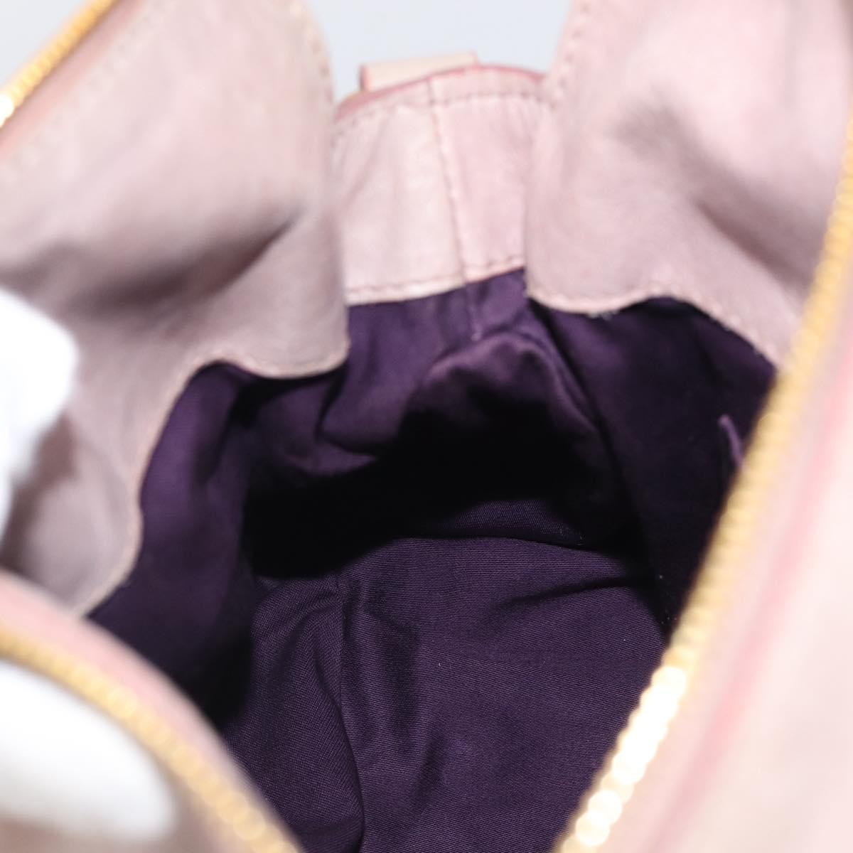 Miu Miu Hand Bag Vittero 2way Pink Gold Auth 211836V