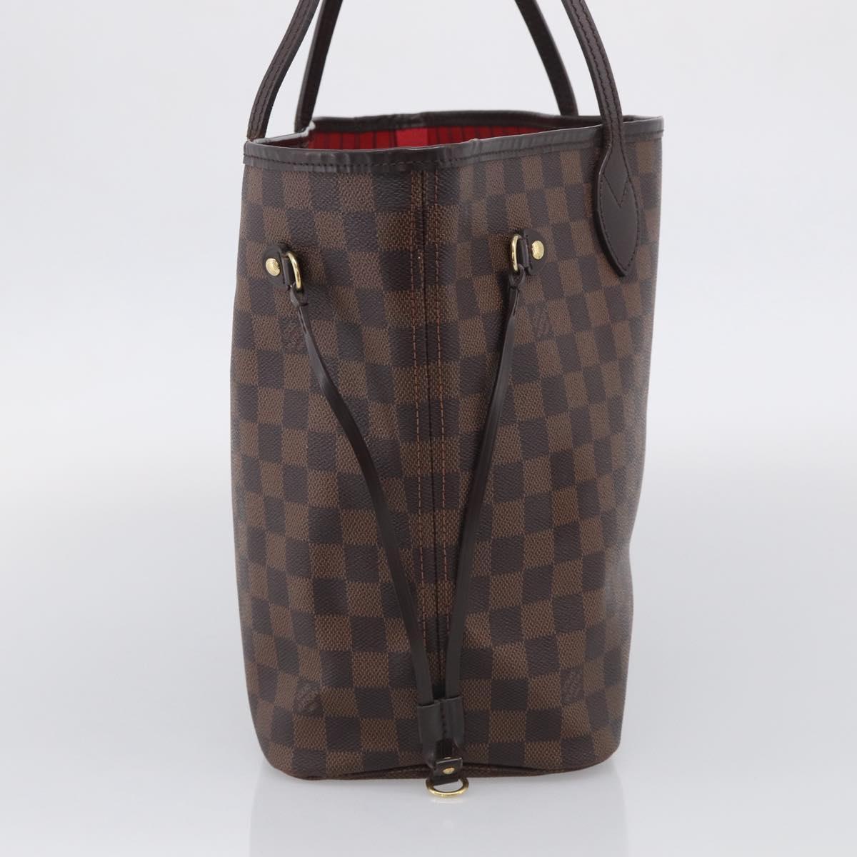 LOUIS VUITTON Damier Ebene Neverfull MM Tote Bag N51105 LV Auth 211839A