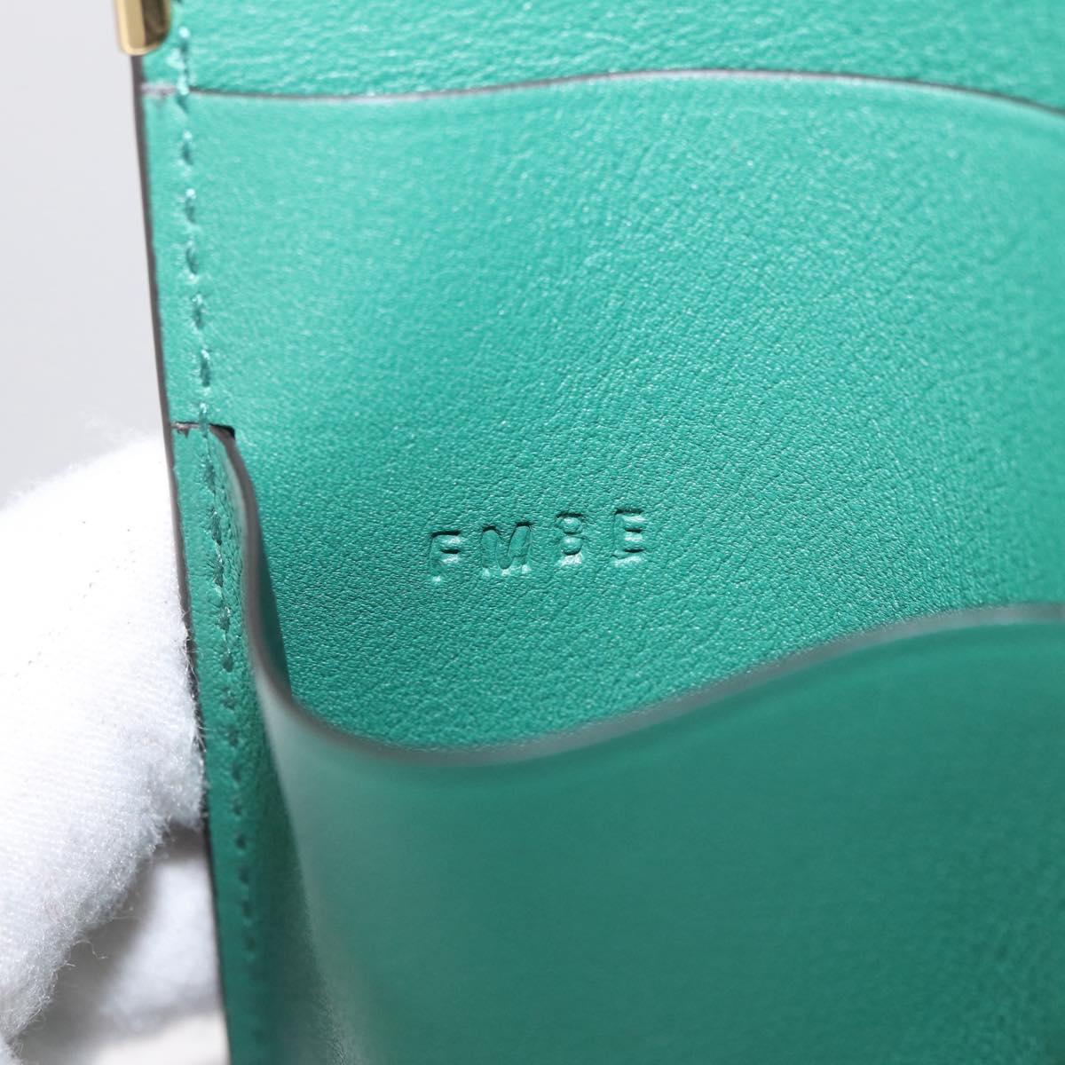 Cartier Must Line Card Case Leather Green Auth 211851M