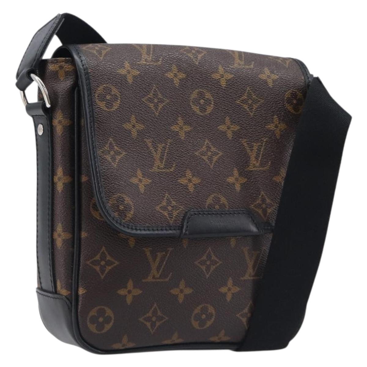 LOUIS VUITTON Monogram Macassar Bus PM Shoulder Bag M56717 LV Auth 211870SAV