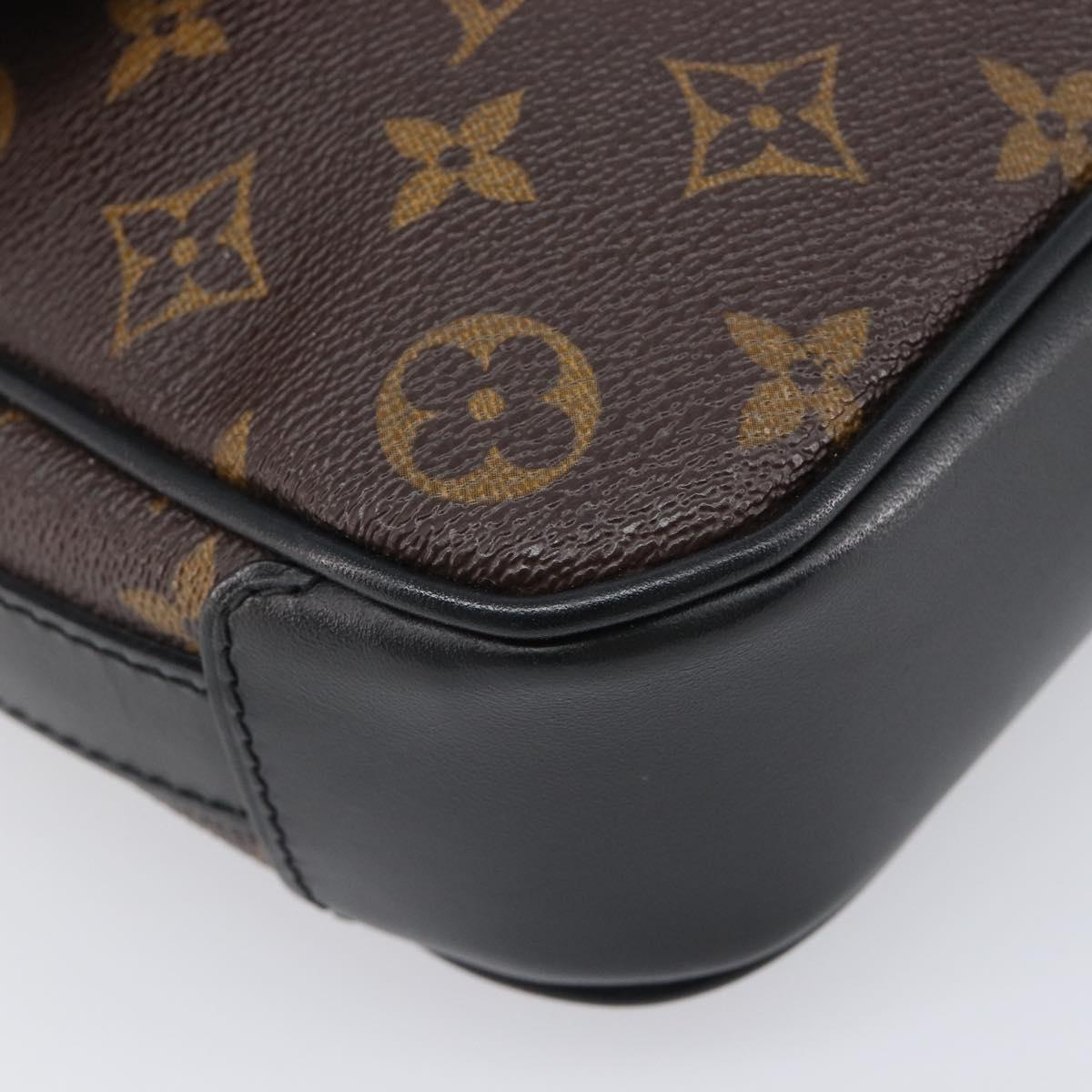 LOUIS VUITTON Monogram Macassar Bus PM Shoulder Bag M56717 LV Auth 211870SAV