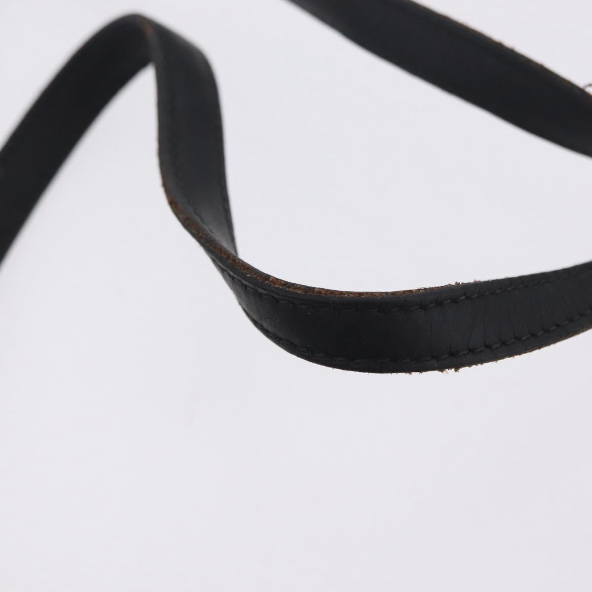 PRADA Tote Bag Nylon Black Silver Auth 211892