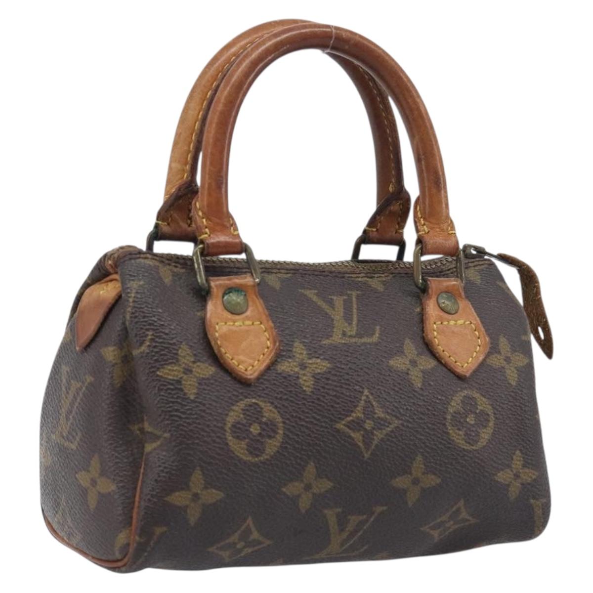 LOUIS VUITTON Monogram Mini Speedy Hand Bag M41534 LV Auth 211894