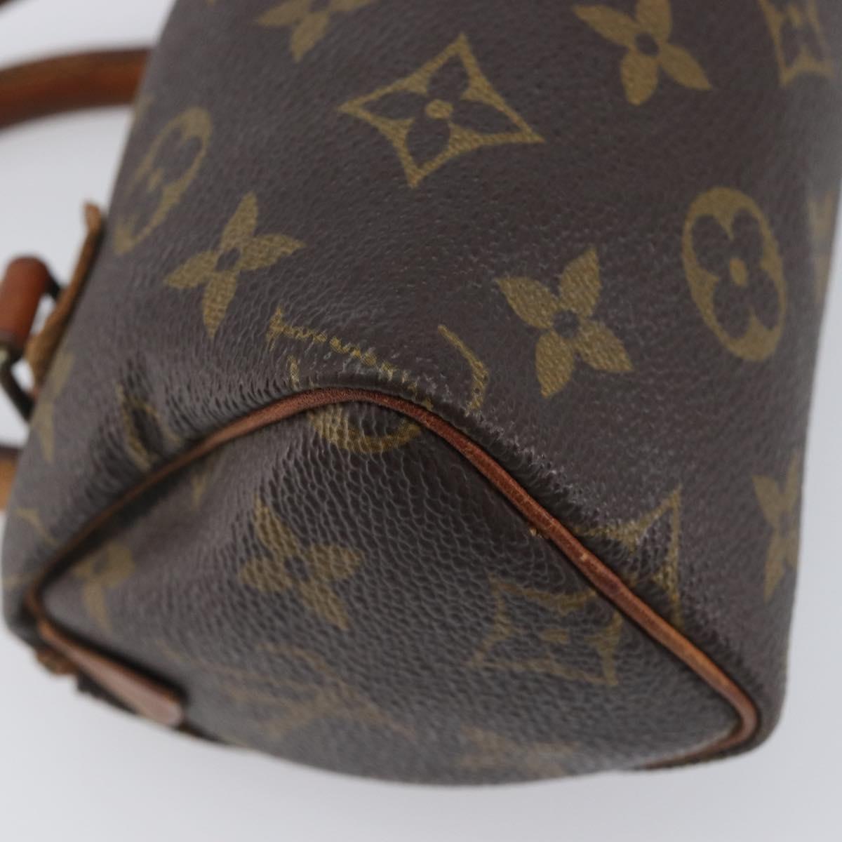 LOUIS VUITTON Monogram Mini Speedy Hand Bag M41534 LV Auth 211894