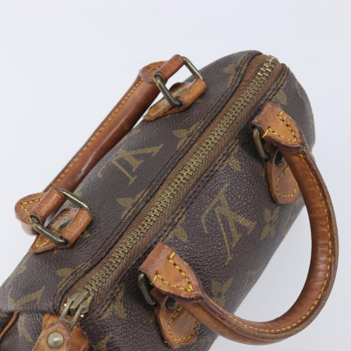 LOUIS VUITTON Monogram Mini Speedy Hand Bag M41534 LV Auth 211894