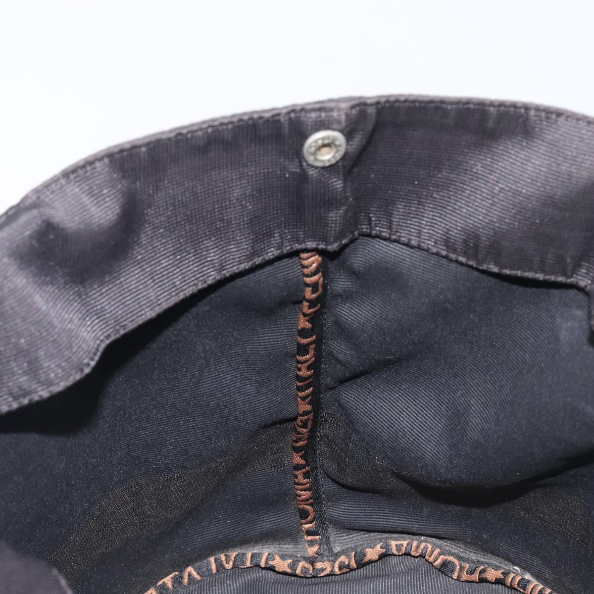FENDI Hand Bag Canvas Black Auth 211897