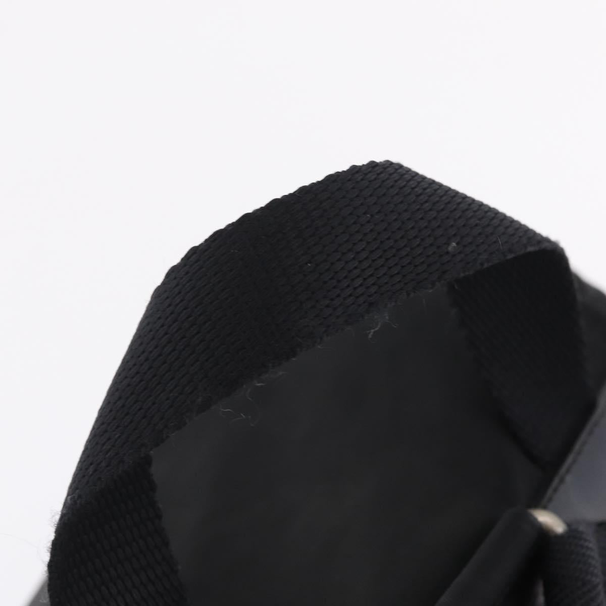 PRADA Backpack Nylon Black Silver Auth 211901