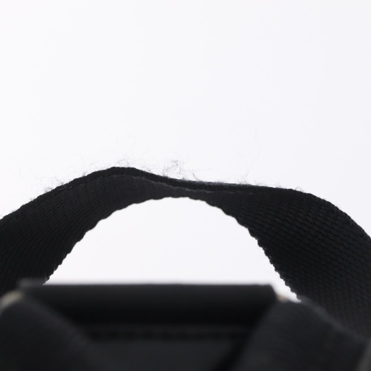 PRADA Backpack Nylon Black Silver Auth 211901
