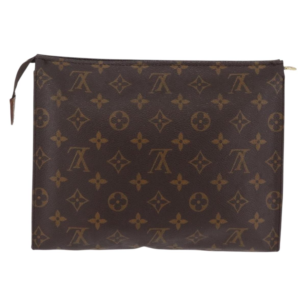 LOUIS VUITTON Monogram Poche Toilette 26 Pouch M47542 LV Auth 211922