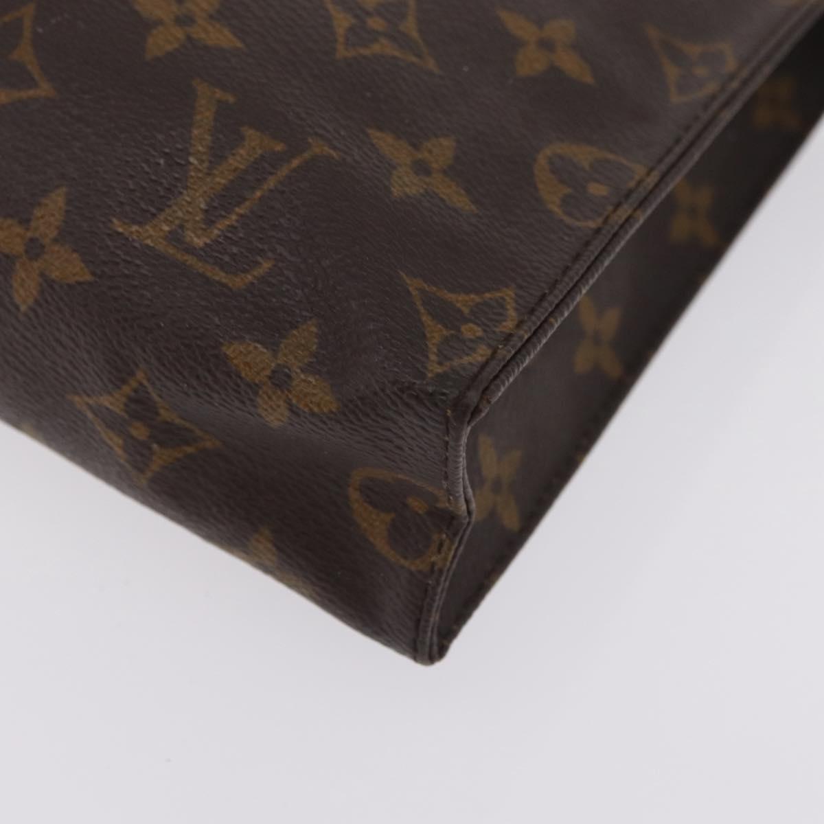 LOUIS VUITTON Monogram Poche Toilette 26 Pouch M47542 LV Auth 211922