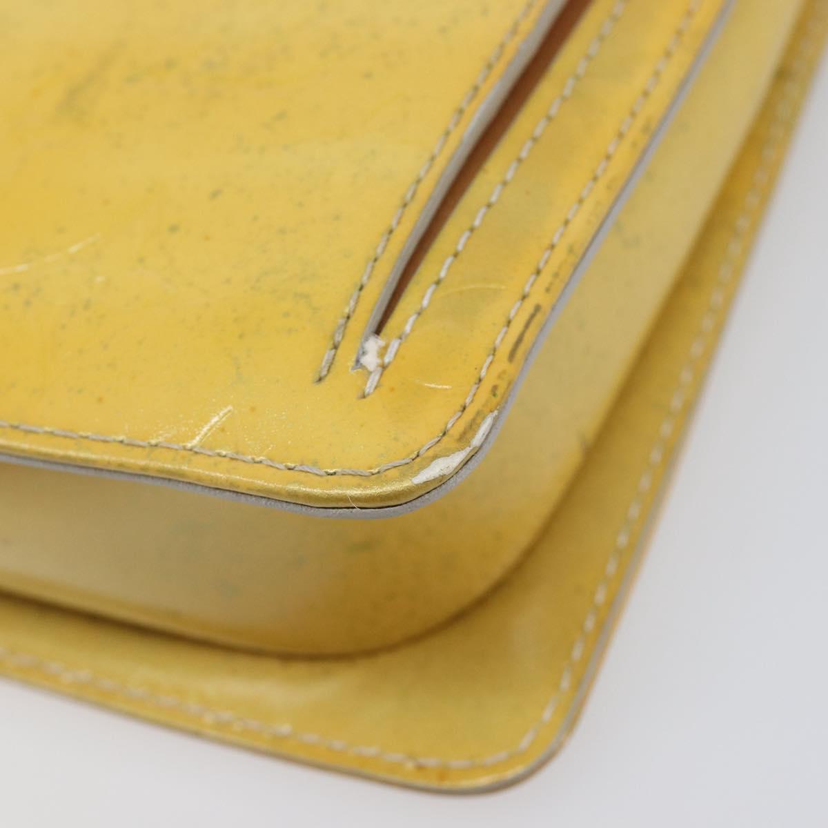 LOUIS VUITTON Monogram Vernis Motto Accessory Pouch Gris M91030 LV Auth 211924