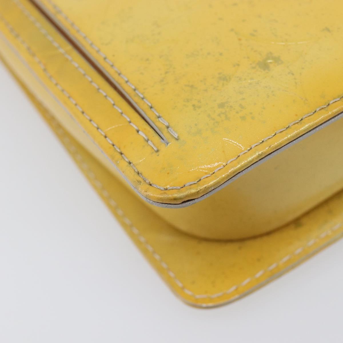 LOUIS VUITTON Monogram Vernis Motto Accessory Pouch Gris M91030 LV Auth 211924