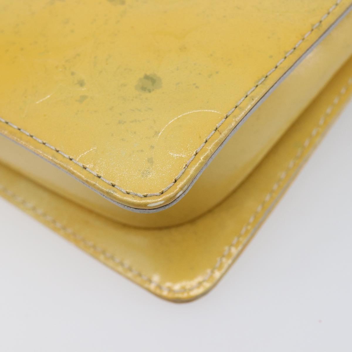 LOUIS VUITTON Monogram Vernis Motto Accessory Pouch Gris M91030 LV Auth 211924
