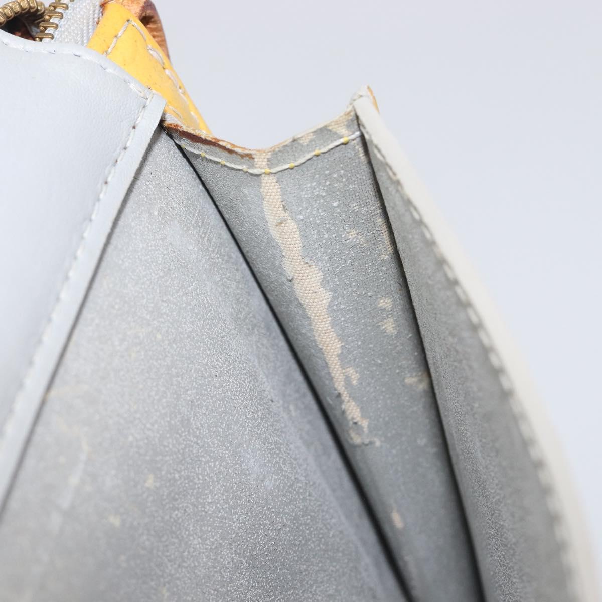 LOUIS VUITTON Monogram Vernis Motto Accessory Pouch Gris M91030 LV Auth 211924