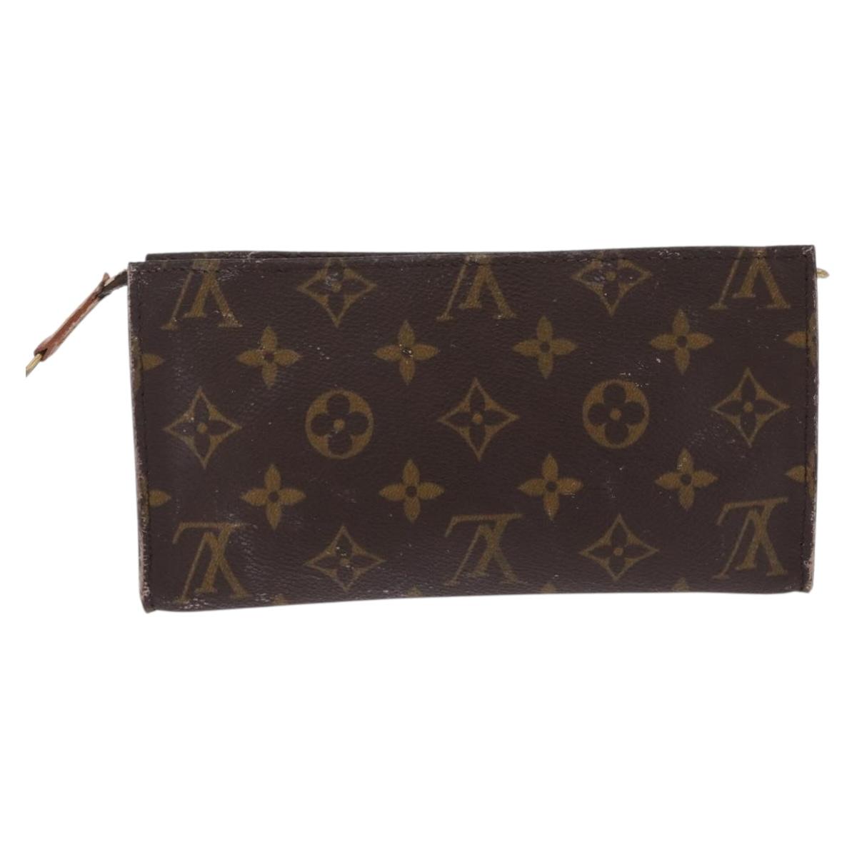LOUIS VUITTON Monogram Bucket GM Accessory Pouch LV Auth 211932