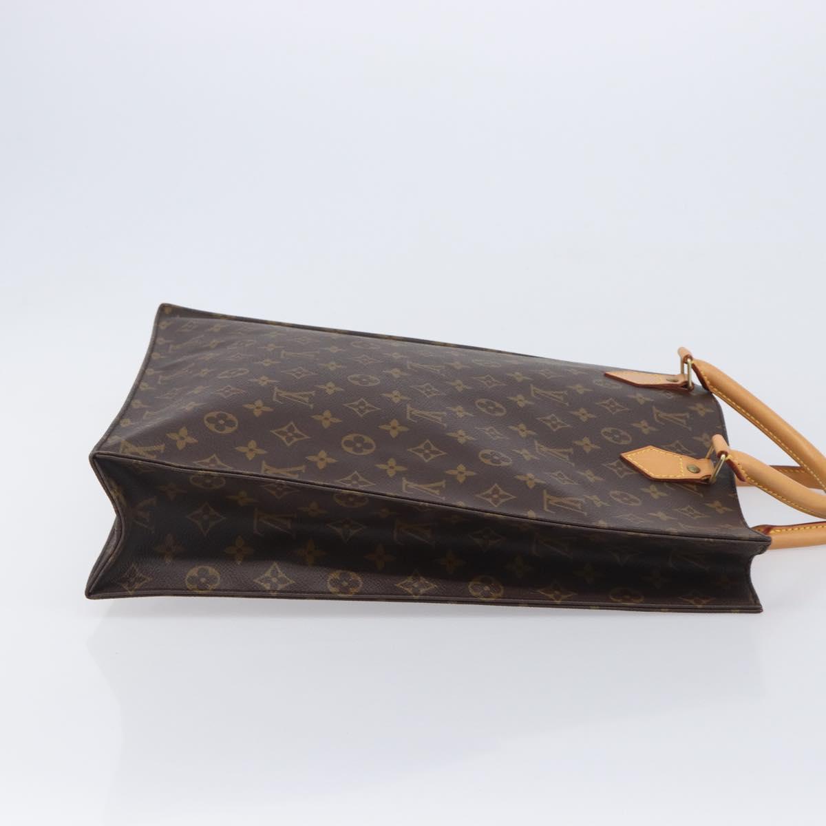 LOUIS VUITTON Monogram Sac Plat Hand Bag M51140 LV Auth 211933