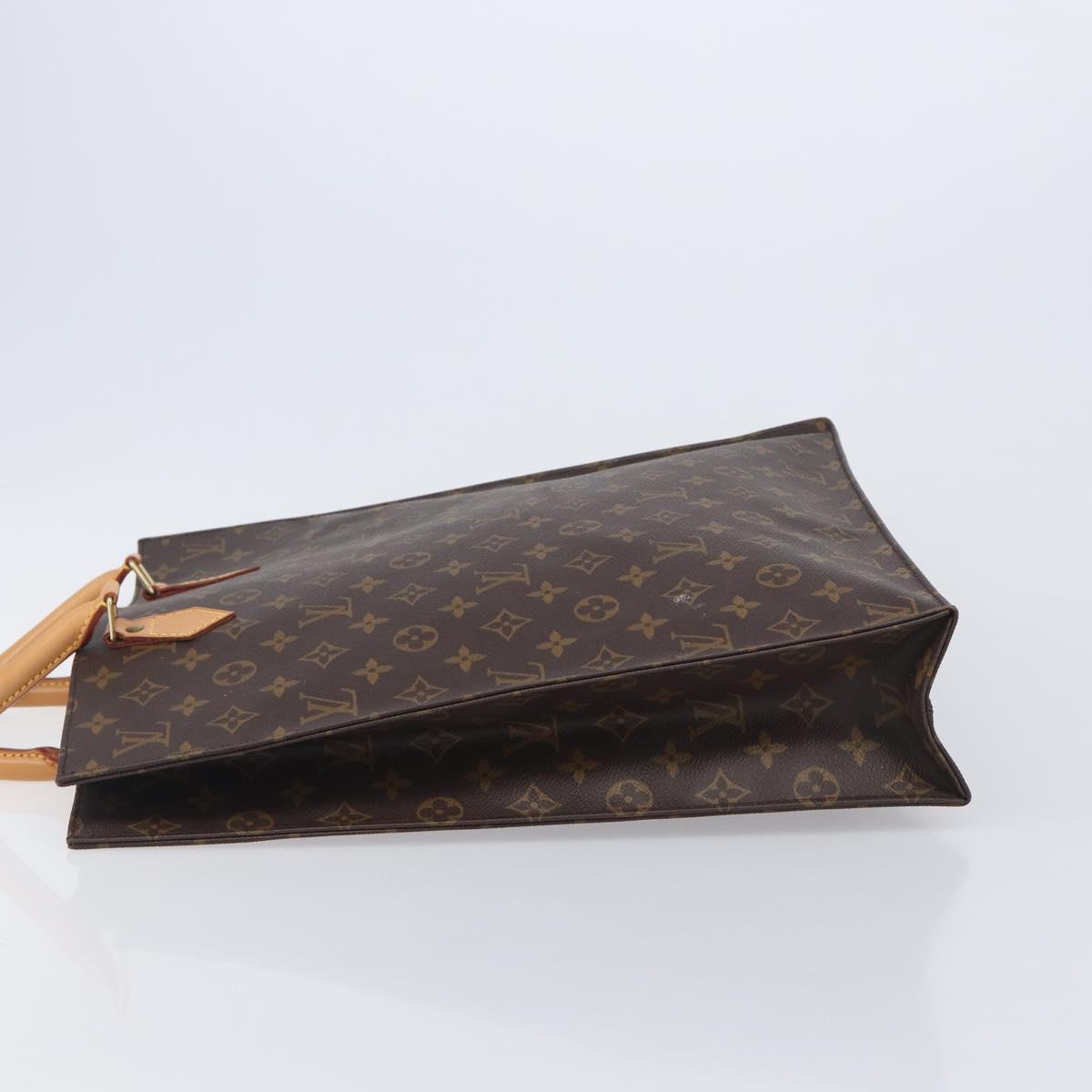 LOUIS VUITTON Monogram Sac Plat Hand Bag M51140 LV Auth 211933