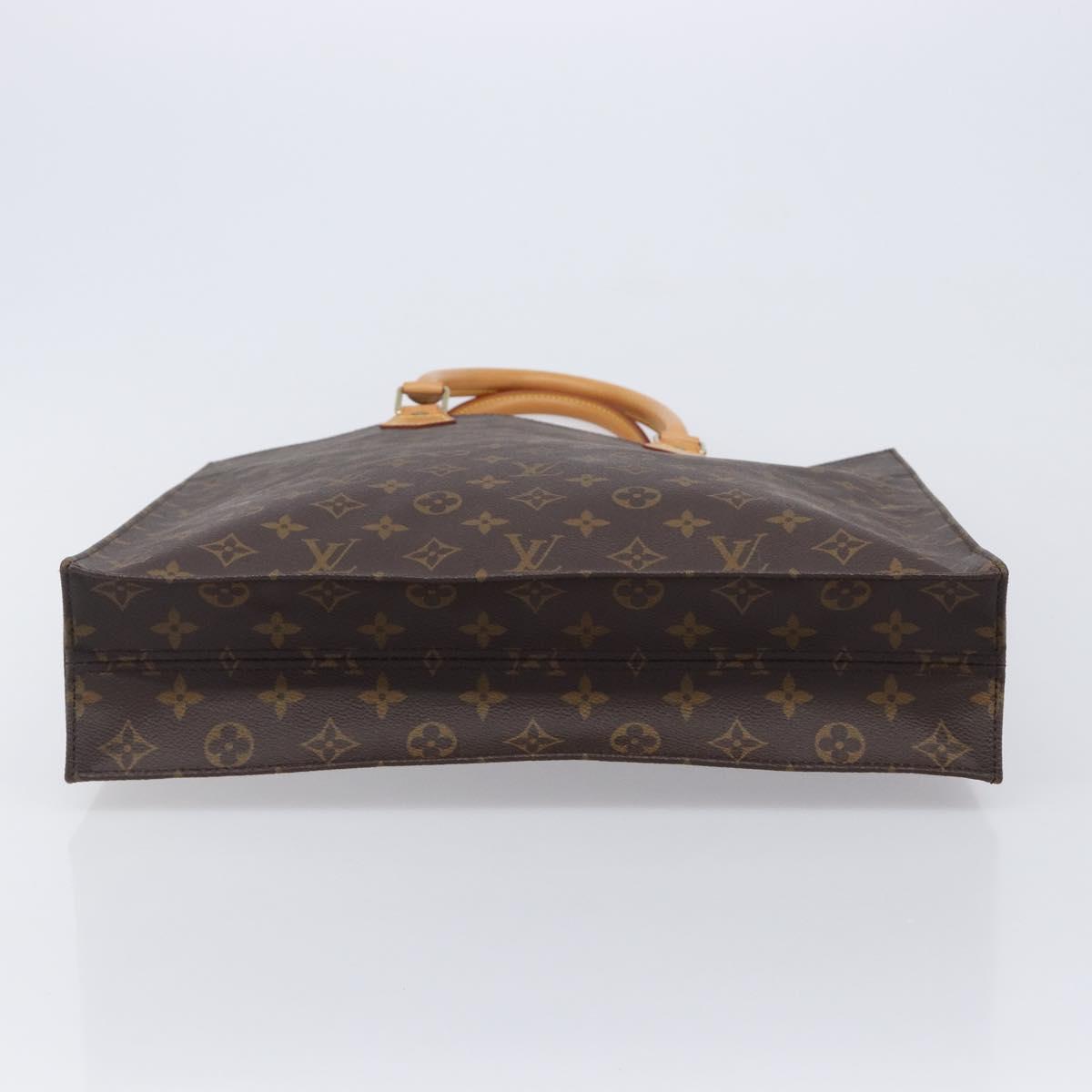 LOUIS VUITTON Monogram Sac Plat Hand Bag M51140 LV Auth 211933